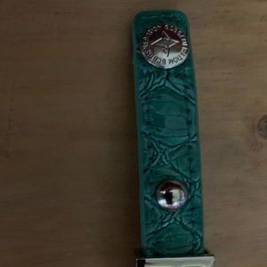 BCBG Jewelry - BCBG green croco Fearless message bracelet BCBG Jewelry - BCBG green croco Fearless message bracelet